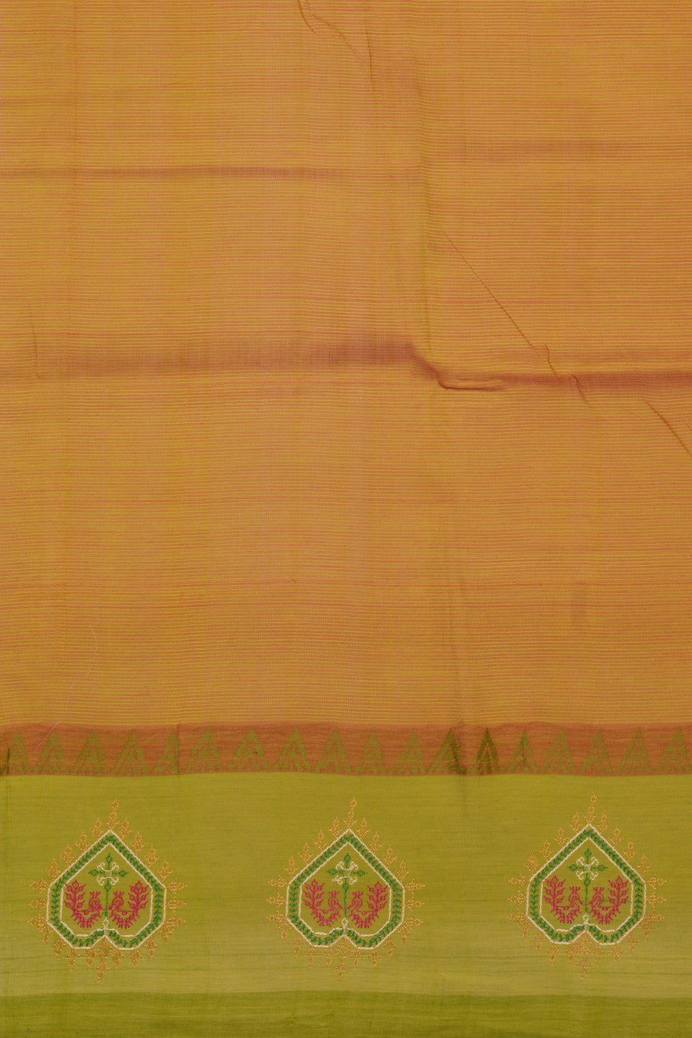 Kutchwork Mangalgiri Silk Saree