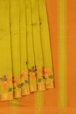 Image of Mangalgiri Embroidery Saree