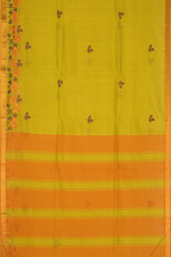 Image of Mangalgiri Embroidery Saree