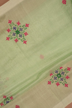 Image of Kutchwork Mangalgiri Silk Saree