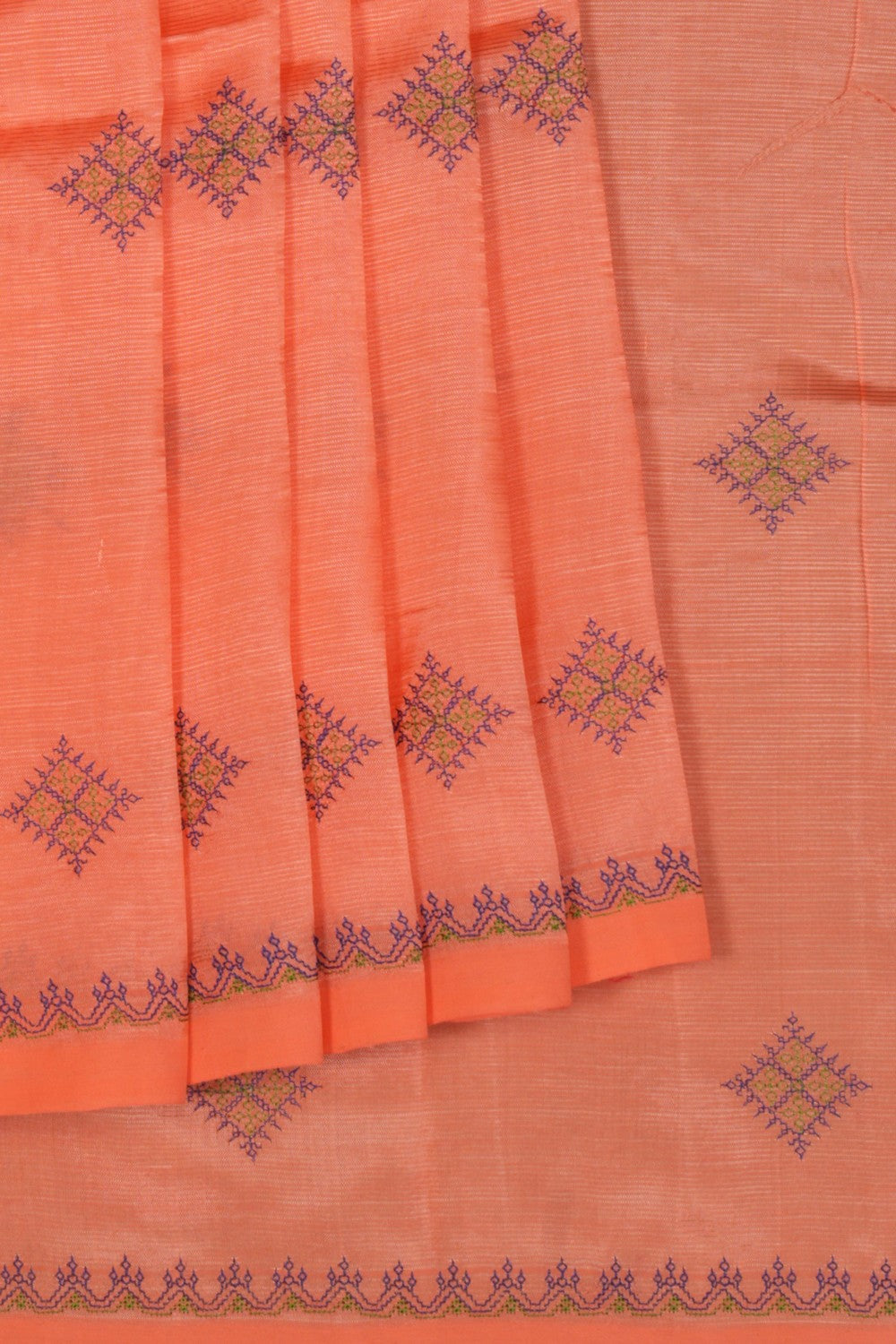 Kutchwork Mangalgiri Silk Saree