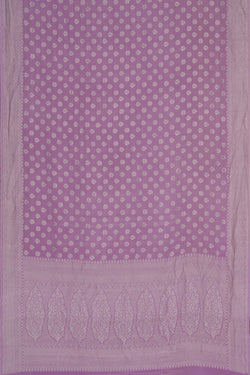 Image of Banarasi Crepe Lavender Purple Saree