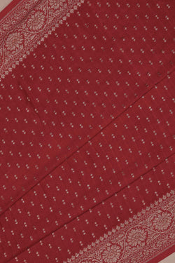 Image of Banarasi Crepe Red Saree