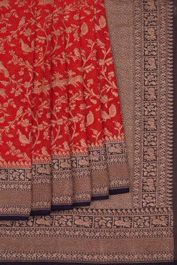 Image of Banarasi Georgette Red Saree