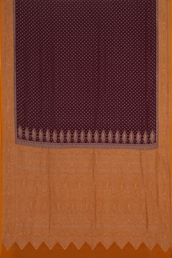 Image of Banarasi Georgette Purple Saree