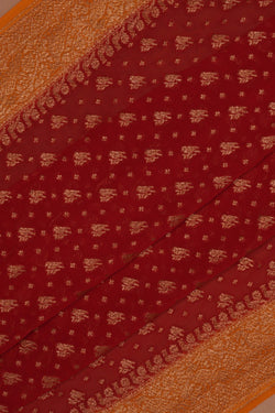 Image of Banarasi Georgette Red Saree