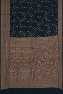 Image of Banarasi Georgette Peacock Blue Saree