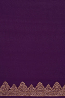 Image of Banarasi Georgette Purple Saree