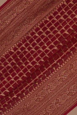 Image of Banarasi Georgette Red Saree