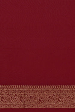 Image of Banarasi Georgette Red Saree