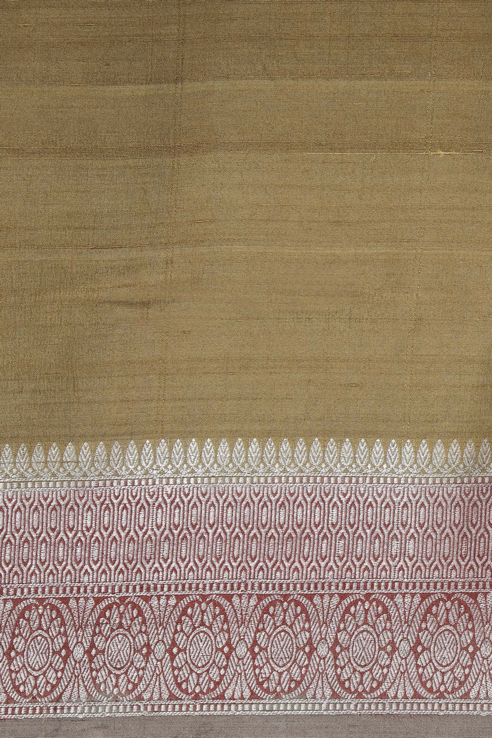 Banarasi Tussar Silk Grey Saree