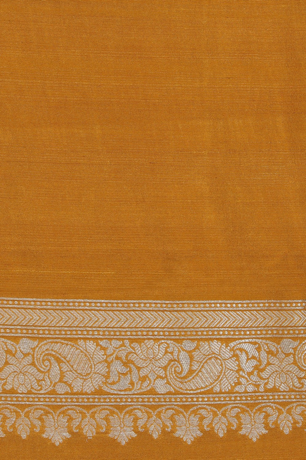 Banarasi Tussar Silk Mustard Saree