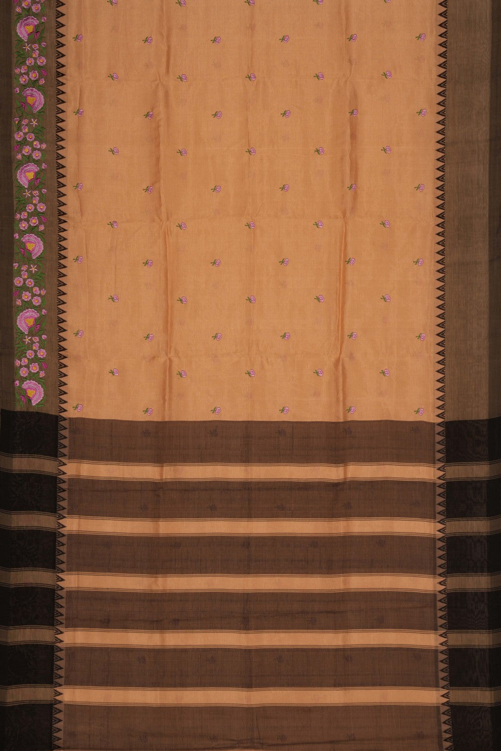 Mangalgiri embroidery saree