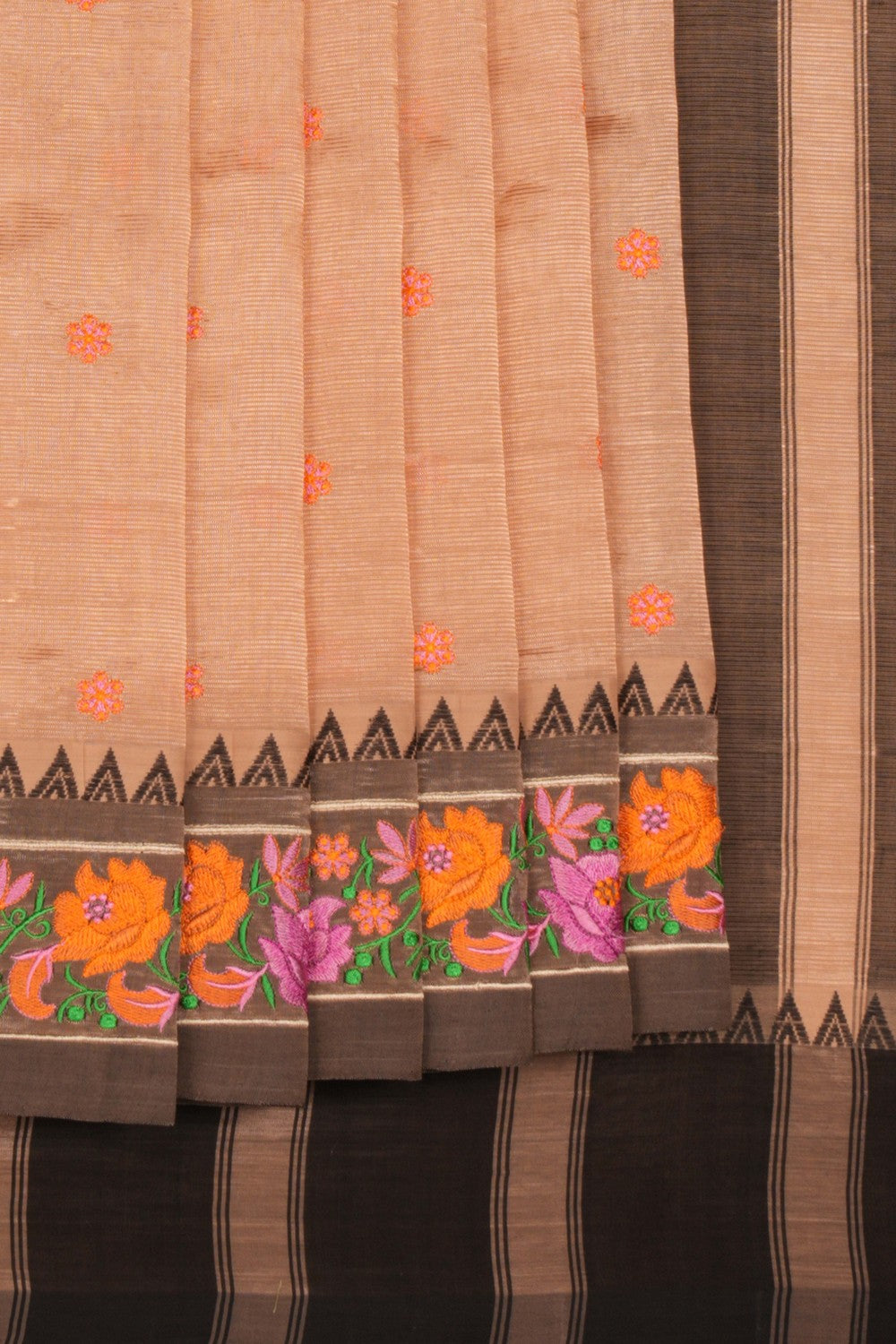 Mangalgiri embroidery saree