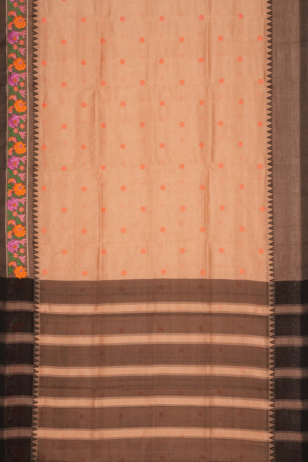 Mangalgiri embroidery saree