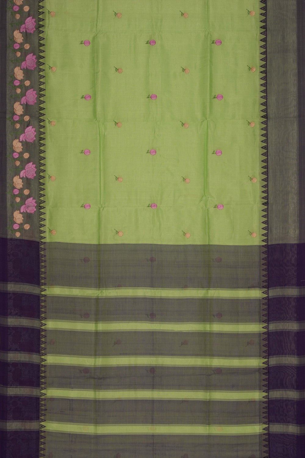 Mangalgiri embroidery saree