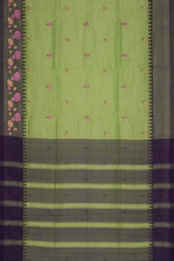 Image of Mangalgiri embroidery saree