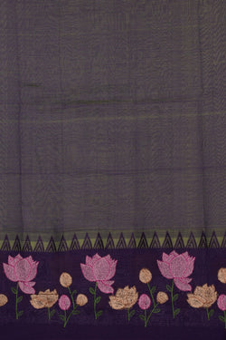 Image of Mangalgiri embroidery saree