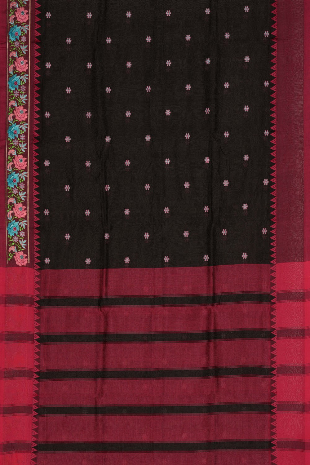 Mangalgiri embroidery saree