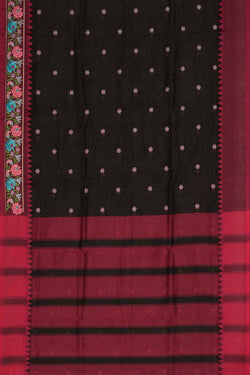 Image of Mangalgiri embroidery saree