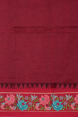 Image of Mangalgiri embroidery saree