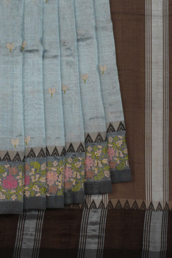 Image of Mangalgiri embroidery saree