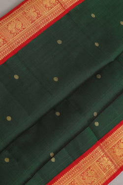 Image of Kanchipuram Green Saree