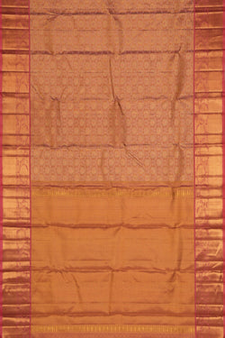 Image of Kanchipuram Tissue Brocade Gold Saree