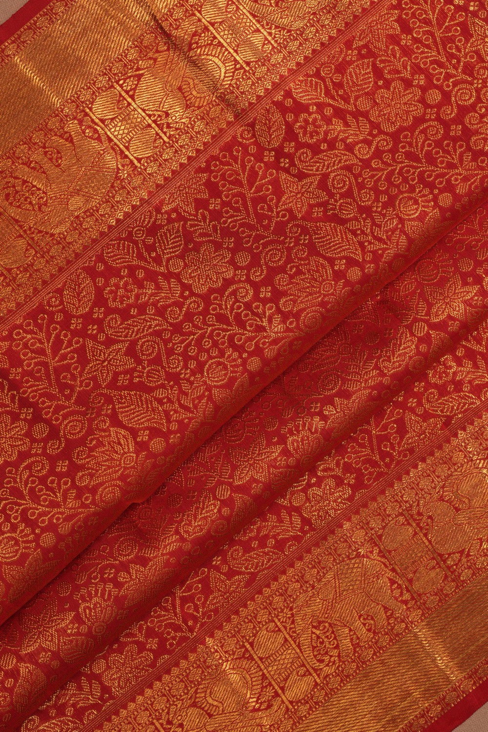 Kanchipuram Silk Red Saree