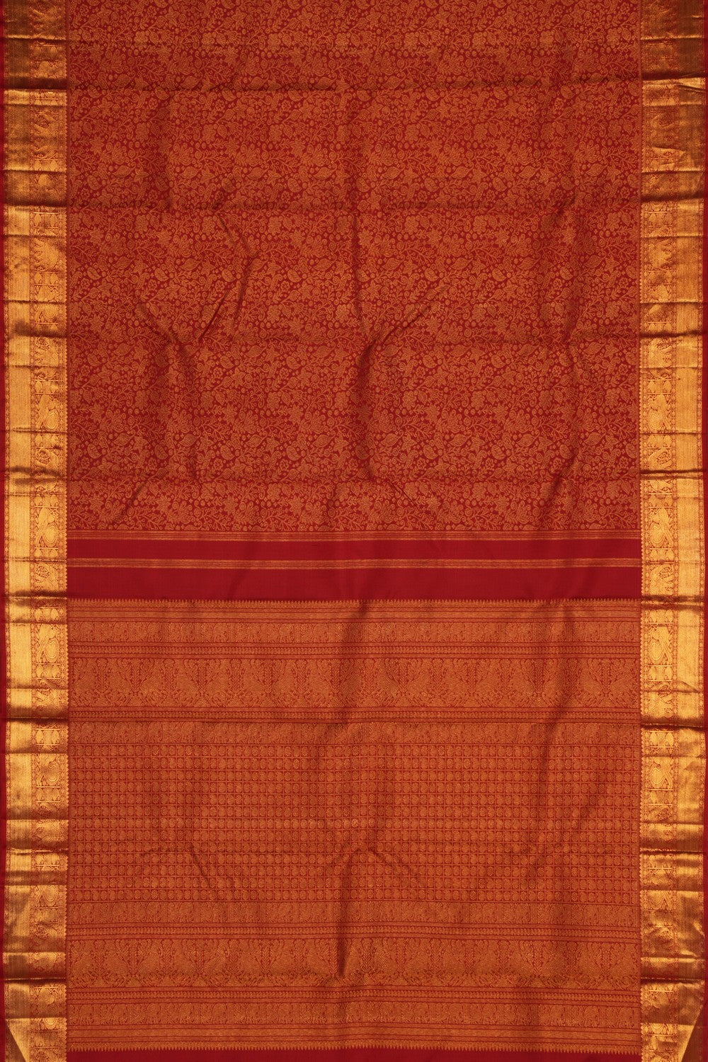 Kanchipuram Silk Red Saree