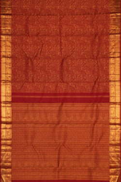 Image of Kanchipuram Silk Red Saree