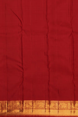 Image of Kanchipuram Silk Red Saree