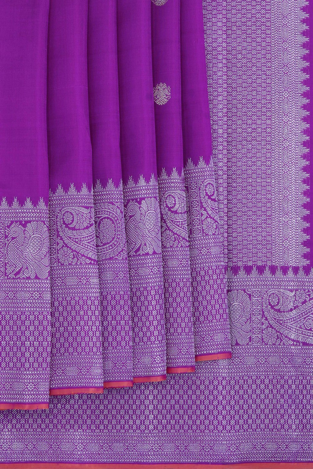 Kanchipuram Purple Saree