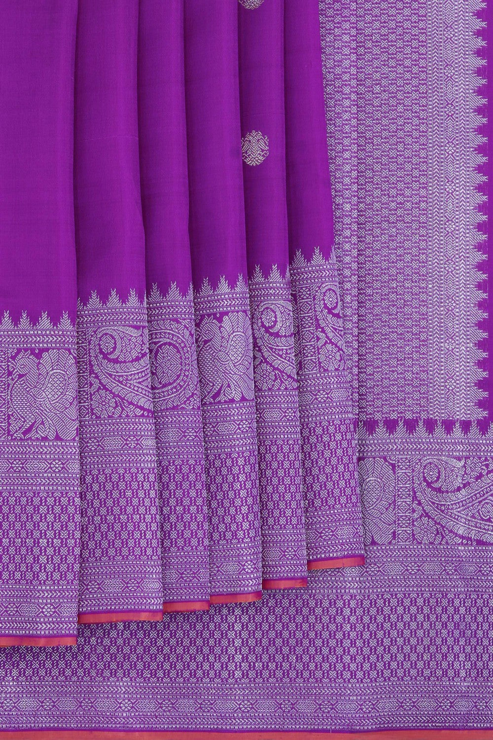 Image of Kanchipuram Purple Saree