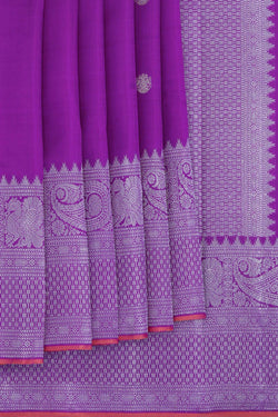 Image of Kanchipuram Purple Saree