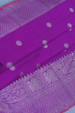 Image of Kanchipuram Purple Saree