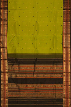 Image of Kanchipuram Silk Green Saree