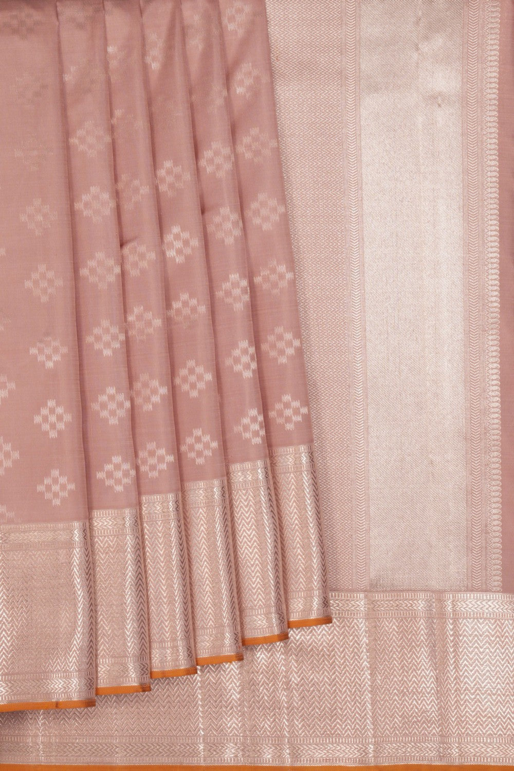 Kanchipuram Silk Lavender Pink Saree