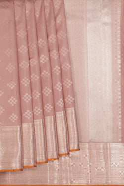 Image of Kanchipuram Silk Lavender Pink Saree