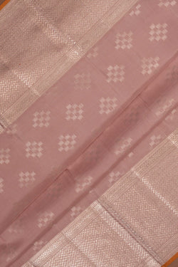 Image of Kanchipuram Silk Lavender Pink Saree