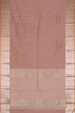 Image of Kanchipuram Silk Lavender Pink Saree