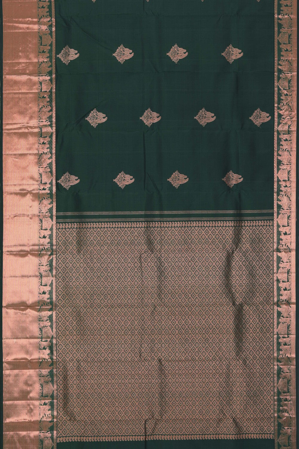 Kanchipuram Silk Green Saree