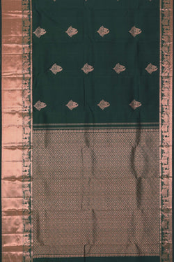 Image of Kanchipuram Silk Green Saree