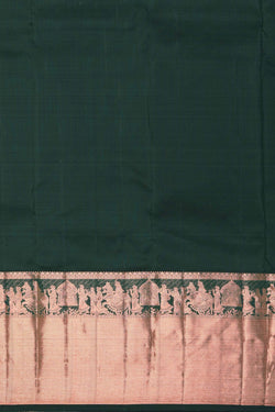 Image of Kanchipuram Silk Green Saree