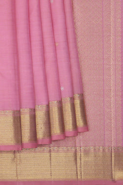 Image of Kanchipuram Silk Pink Saree