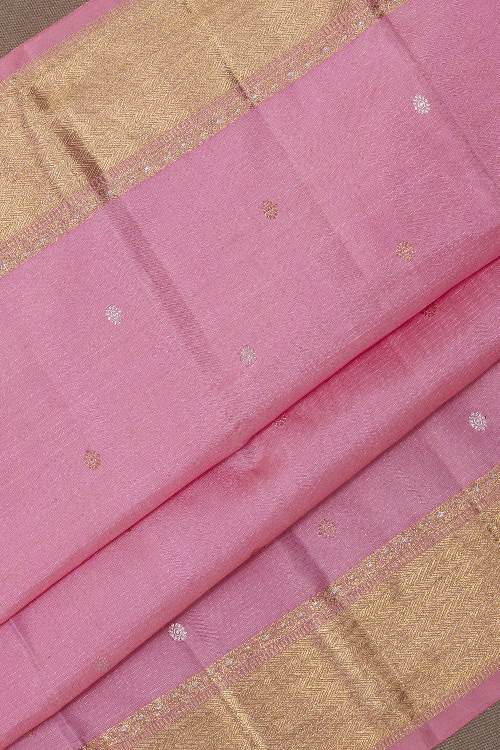 Kanchipuram Silk Pink Saree