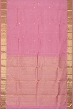 Image of Kanchipuram Silk Pink Saree