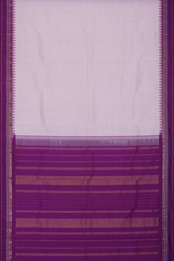 Image of Kanchipuram Silk White Saree