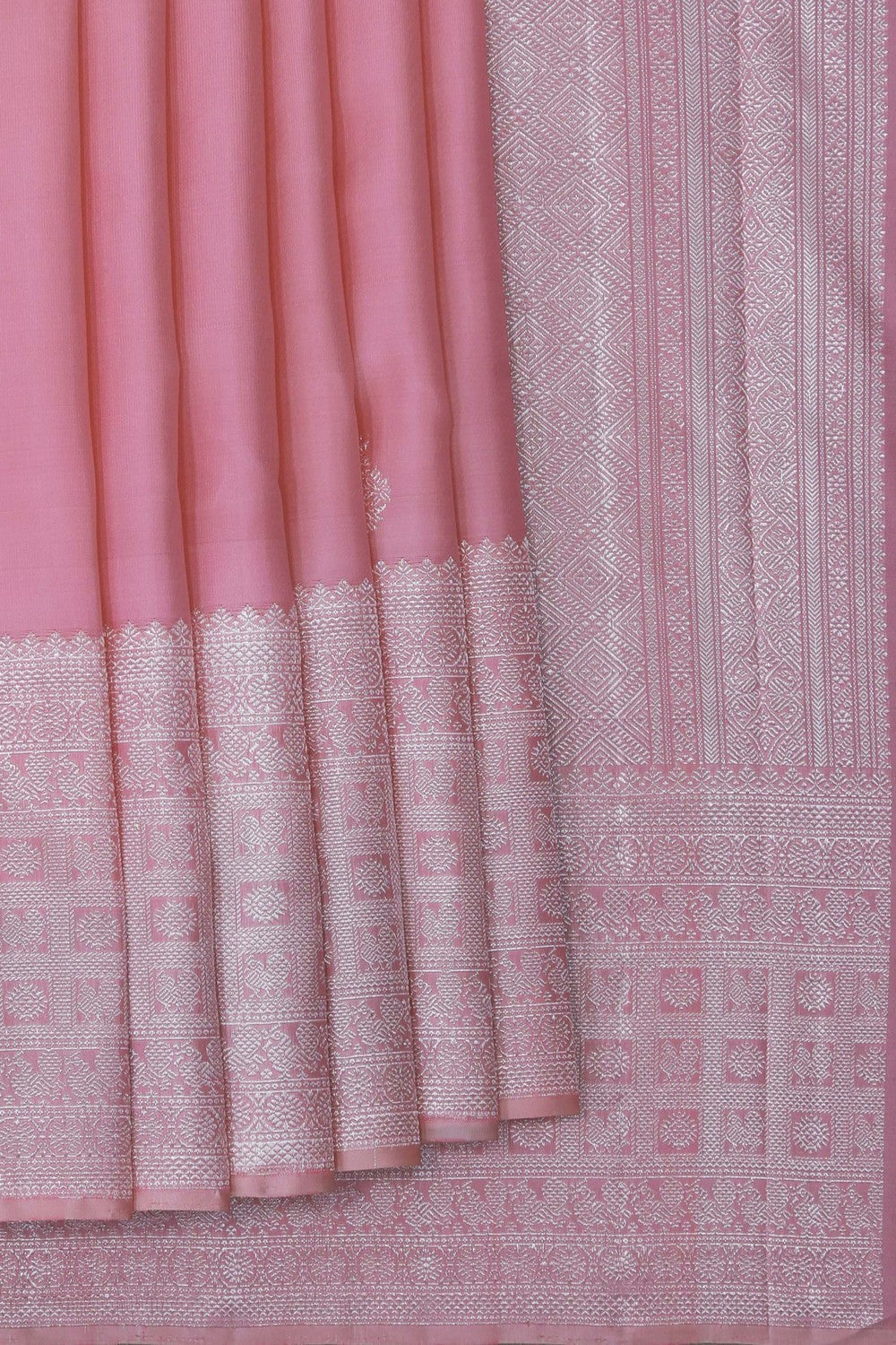 Kanchipuram Silk Pink Saree