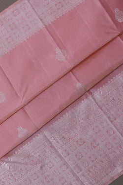 Image of Kanchipuram Silk Pink Saree